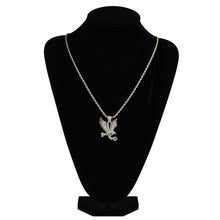 Load image into Gallery viewer, Hip Hop Gold Plated CZ Eagle Pendant