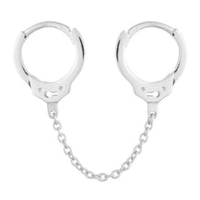 Load image into Gallery viewer, Gothic Punk Handcuff | Chain Earrings | Land of The Luxury - Land of the Luxury